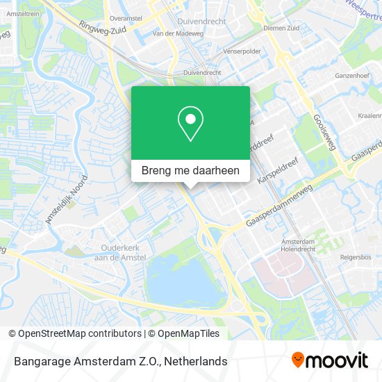 Bangarage Amsterdam Z.O. kaart