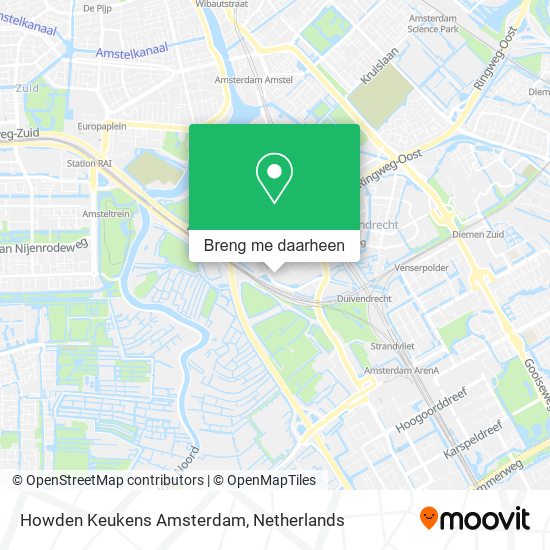 Howden Keukens Amsterdam kaart