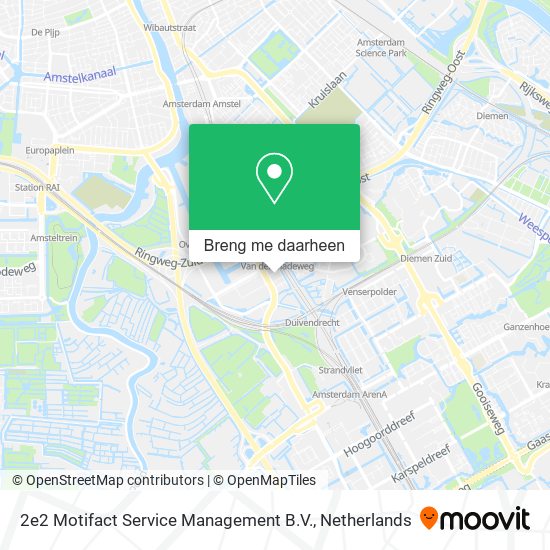 2e2 Motifact Service Management B.V. kaart