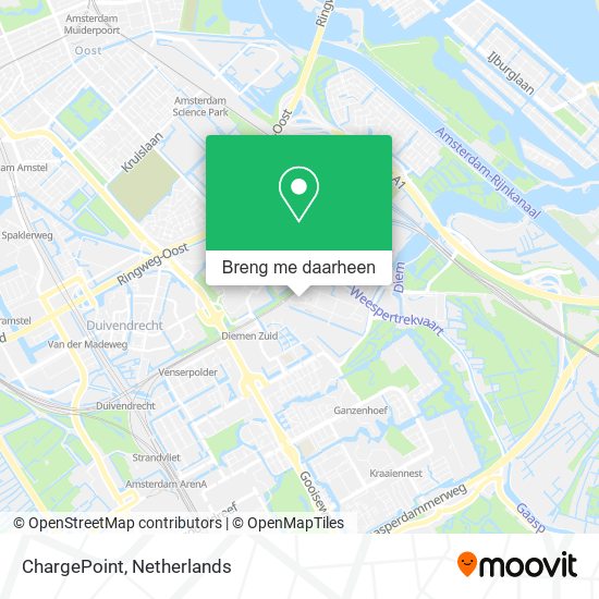 ChargePoint kaart