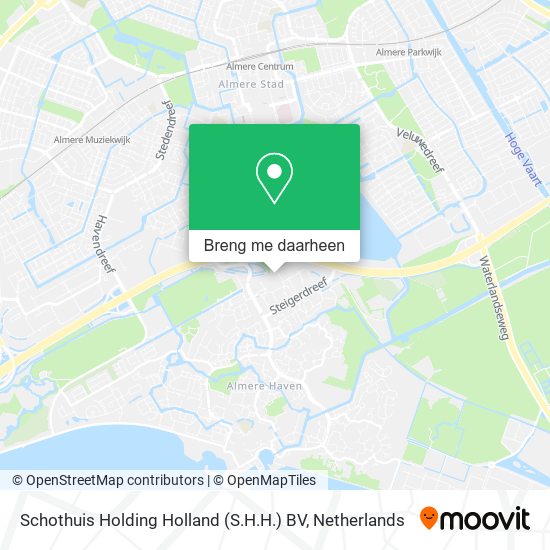 Schothuis Holding Holland (S.H.H.) BV kaart