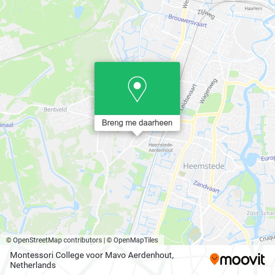 Montessori College voor Mavo Aerdenhout kaart