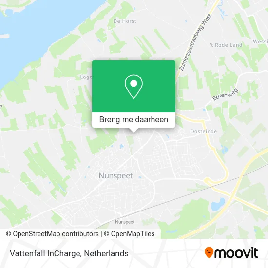 Vattenfall InCharge kaart