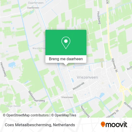 Coes Metaalbescherming kaart