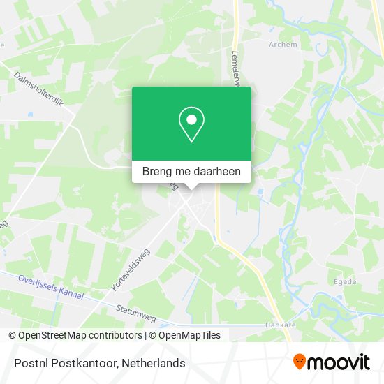 Postnl Postkantoor kaart