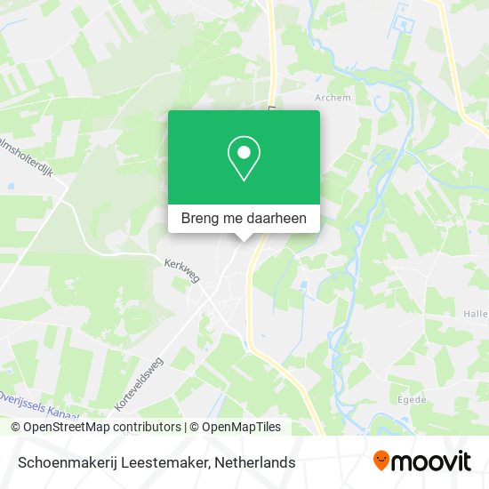 Schoenmakerij Leestemaker kaart