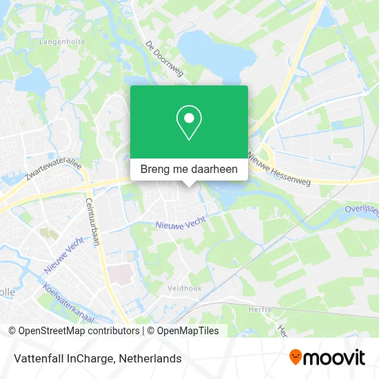 Vattenfall InCharge kaart