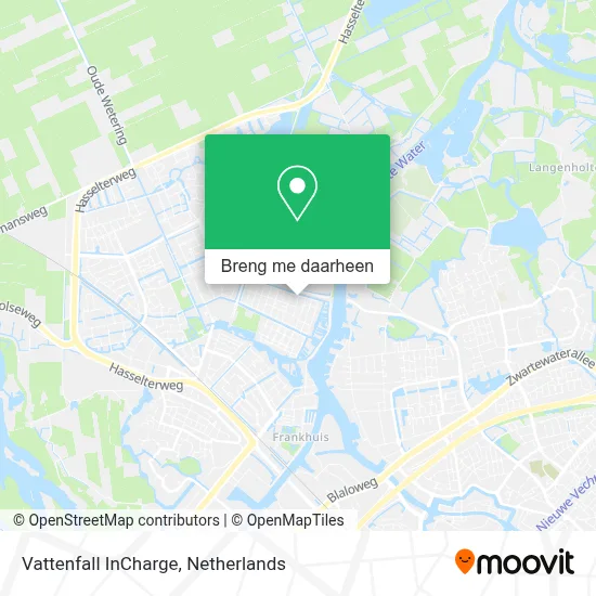 Vattenfall InCharge kaart