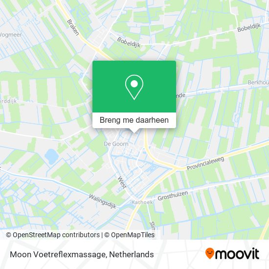 Moon Voetreflexmassage kaart