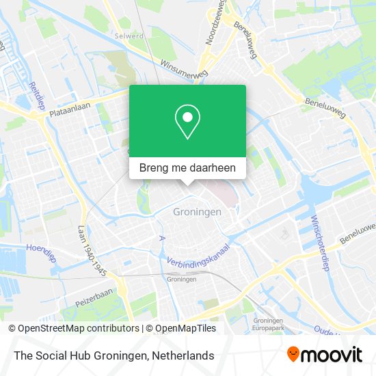 The Social Hub Groningen kaart