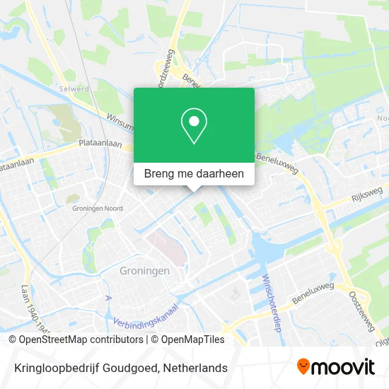 Kringloopbedrijf Goudgoed kaart