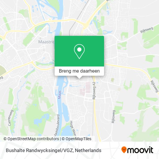 Bushalte Randwycksingel/VGZ kaart