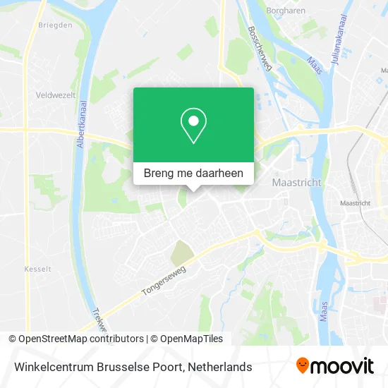 Winkelcentrum Brusselse Poort kaart