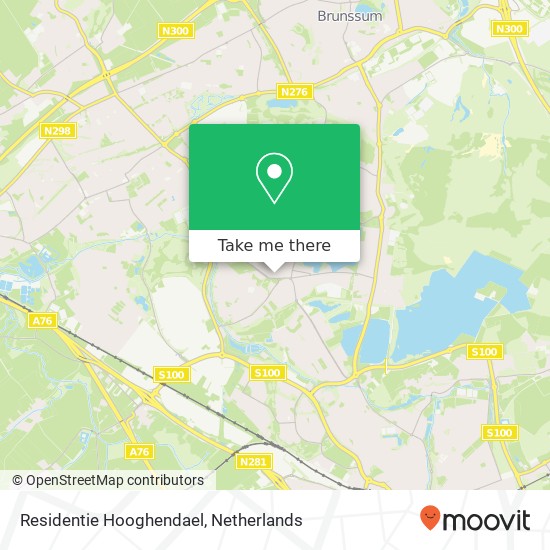 Residentie Hooghendael kaart