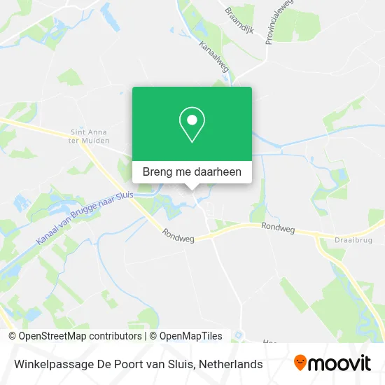 Winkelpassage De Poort van Sluis kaart