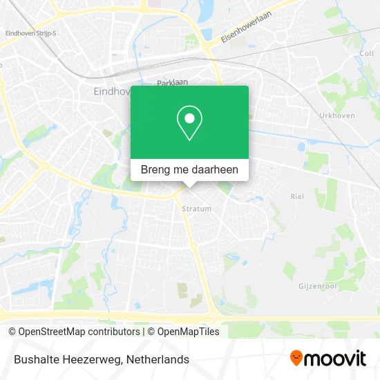 Bushalte Heezerweg kaart