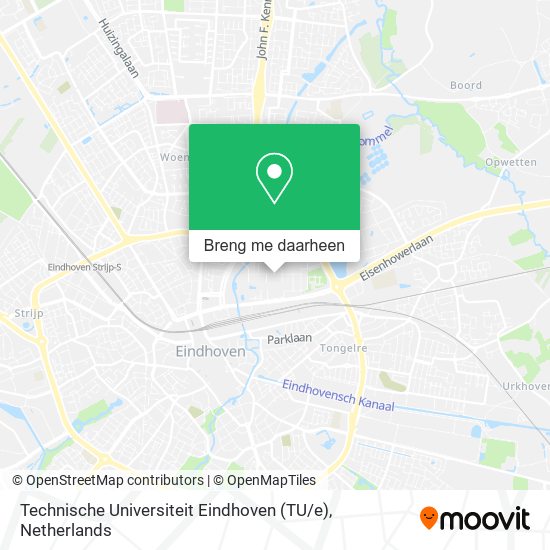 Technische Universiteit Eindhoven (TU / e) kaart