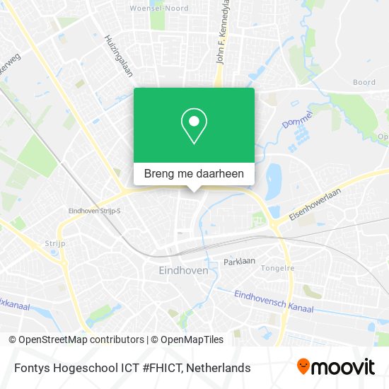 Fontys Hogeschool ICT #FHICT kaart