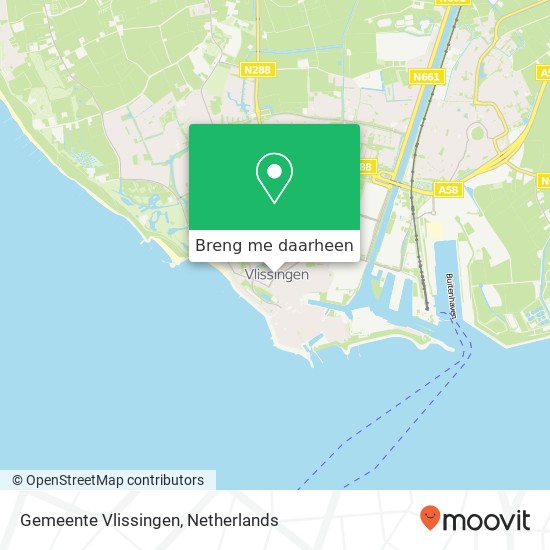 Gemeente Vlissingen kaart