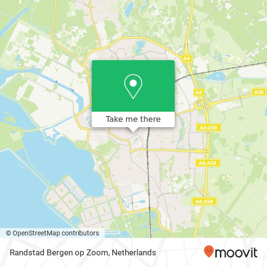 Randstad Bergen op Zoom kaart