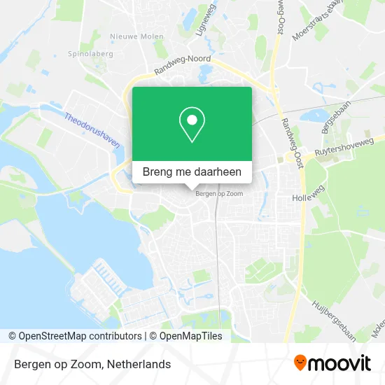 Bergen op Zoom kaart