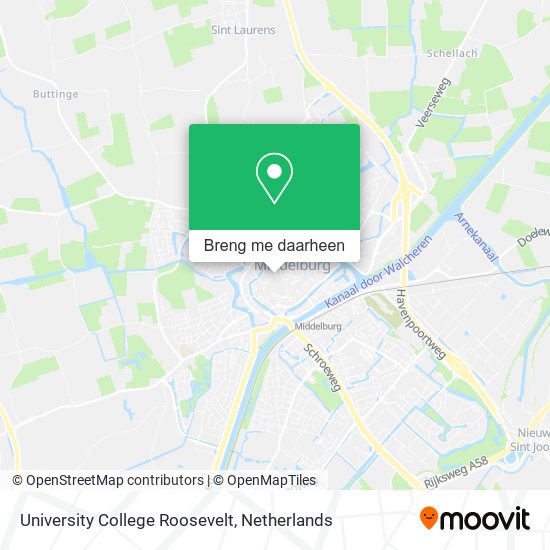 University College Roosevelt kaart