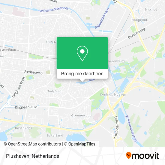 Piushaven kaart