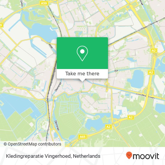 Kledingreparatie Vingerhoed kaart