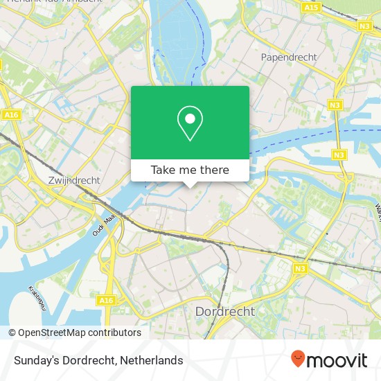 Sunday's Dordrecht kaart