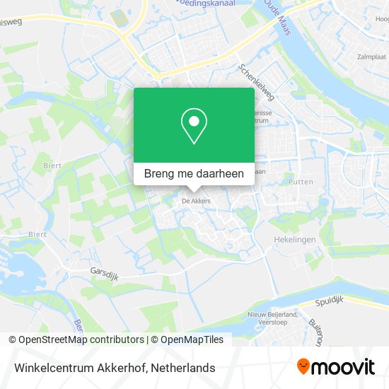 Winkelcentrum Akkerhof kaart