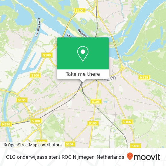 OLG onderwijsassistent ROC Nijmegen kaart