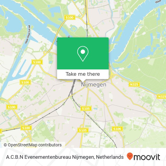 A.C.B.N Evenementenbureau Nijmegen kaart