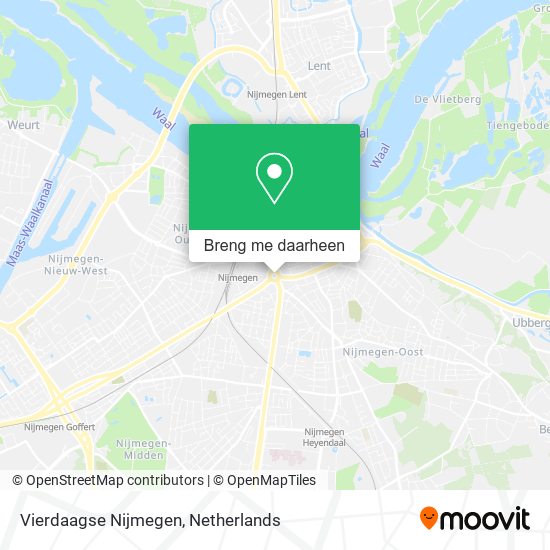 Vierdaagse Nijmegen kaart