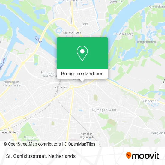 St. Canisiusstraat kaart