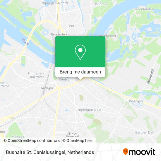 Bushalte St. Canisiussingel kaart