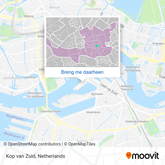 Kop van Zuid kaart