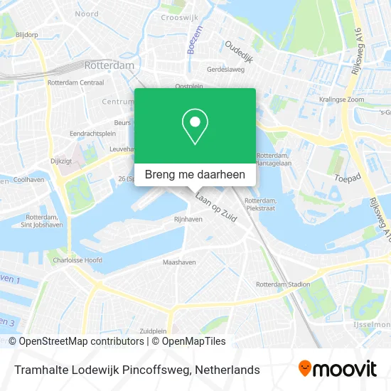 Tramhalte Lodewijk Pincoffsweg kaart