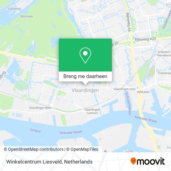Winkelcentrum Liesveld kaart