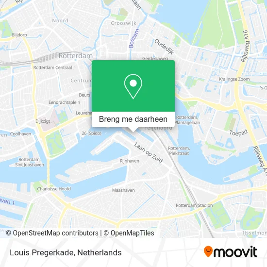 Louis Pregerkade kaart