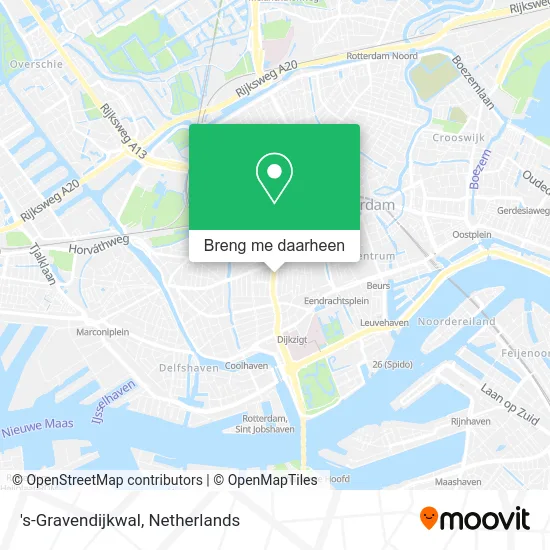 's-Gravendijkwal kaart