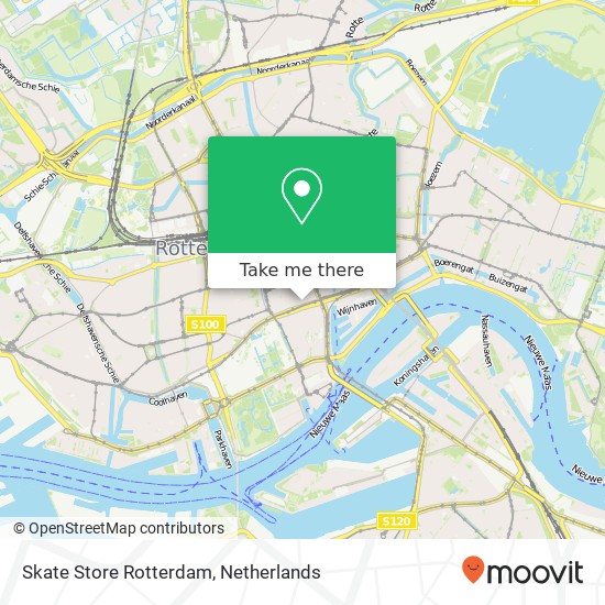 Skate Store Rotterdam kaart