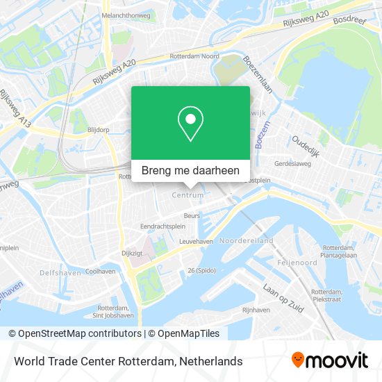 World Trade Center Rotterdam kaart