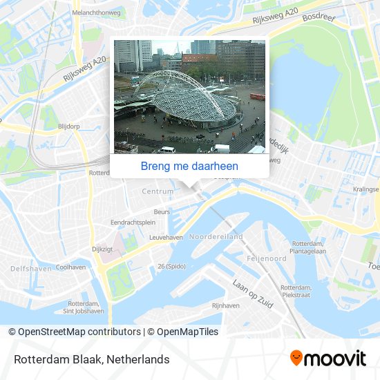 Rotterdam Blaak kaart