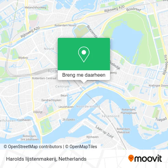 Harolds lijstenmakerij kaart