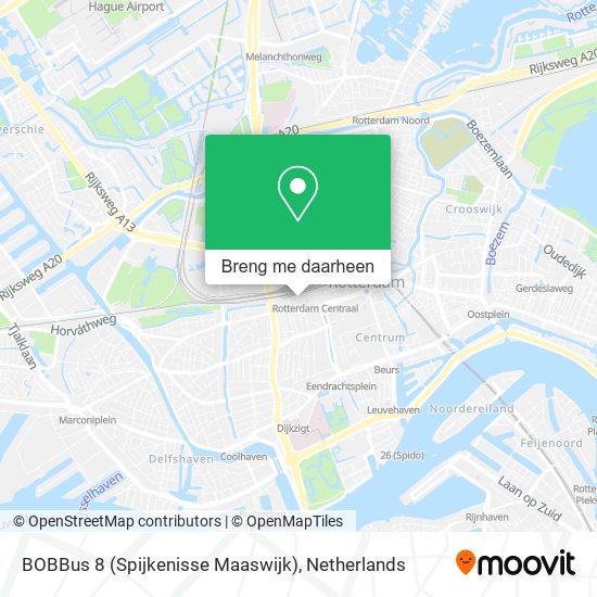 BOBBus 8 (Spijkenisse Maaswijk) kaart