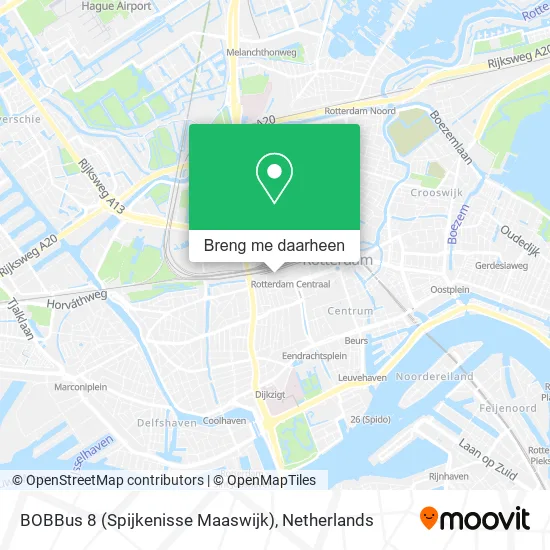 BOBBus 8 (Spijkenisse Maaswijk) kaart