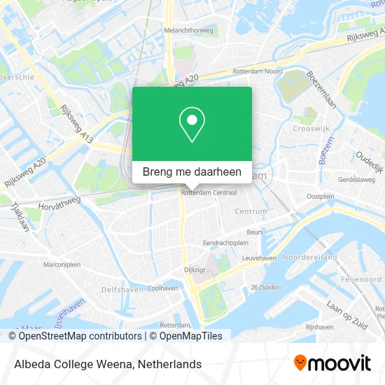 Albeda College Weena kaart