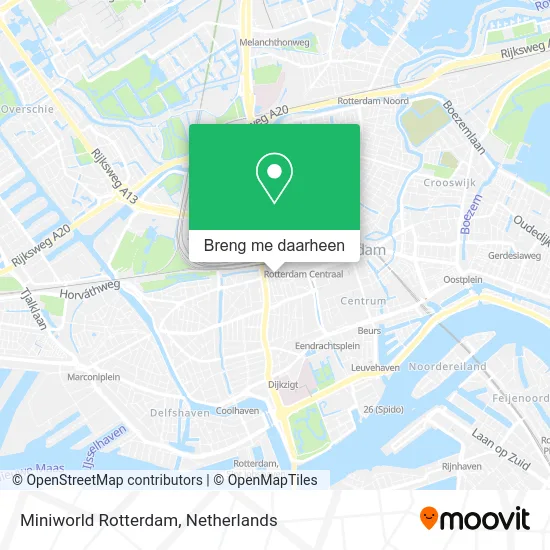 Miniworld Rotterdam kaart