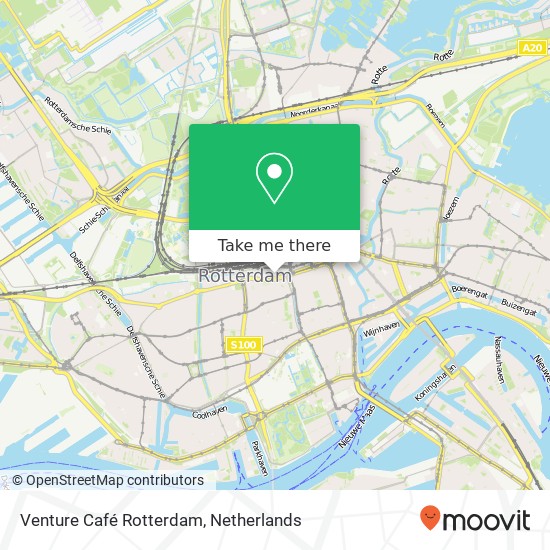 Venture Café Rotterdam kaart
