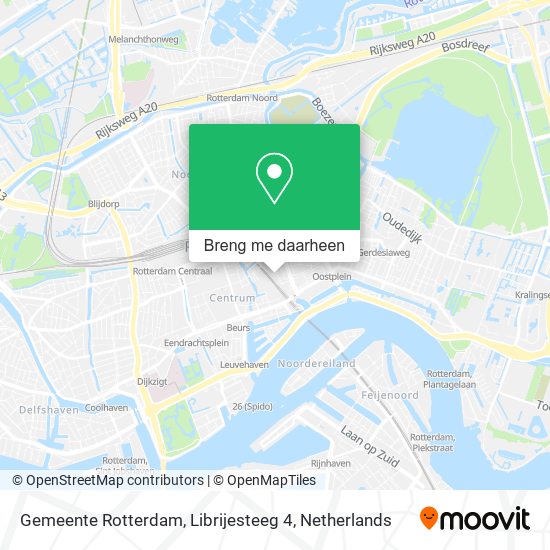 Gemeente Rotterdam, Librijesteeg 4 kaart